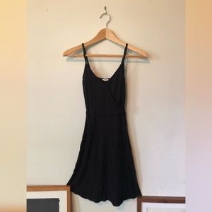garage wrap style black dress